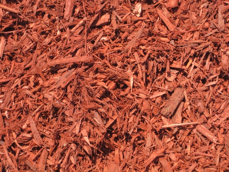 Red Colored Mulch, 2 Cubic Feet