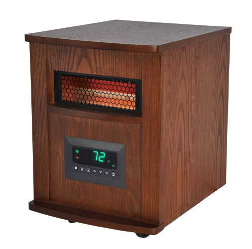 Warm Living 6 Element Wooden Cabinet Heater - WL6W18