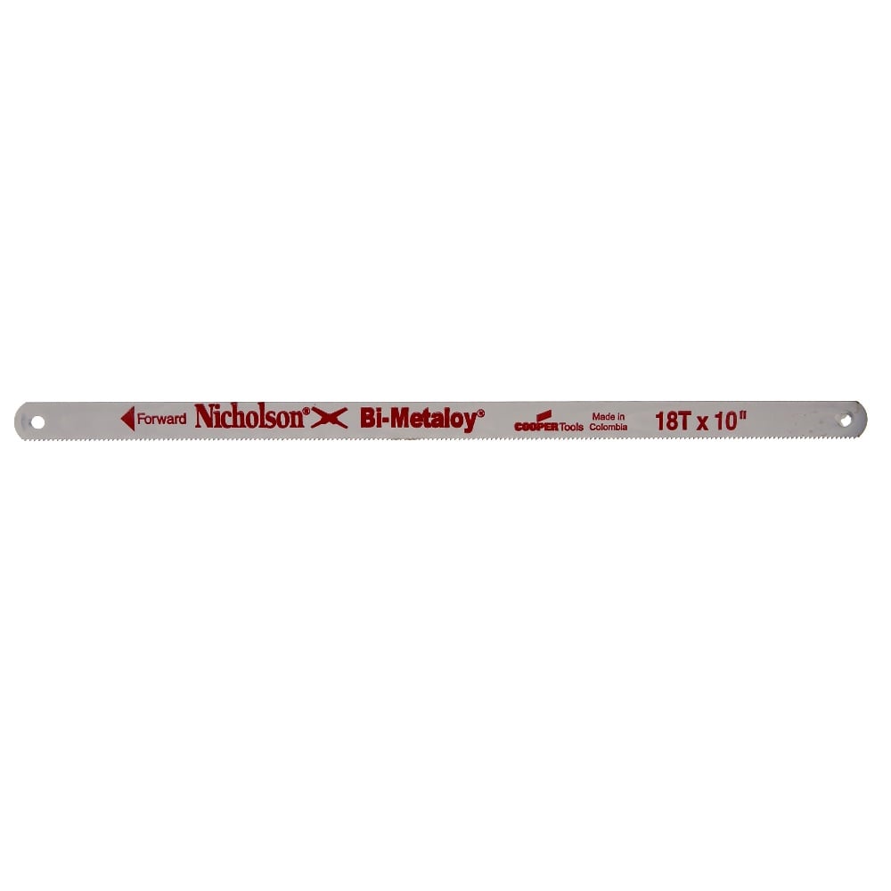 Nicholson 10" x 18 TPI Replacement Bi-Metaloy® Hacksaw Blade - 62811