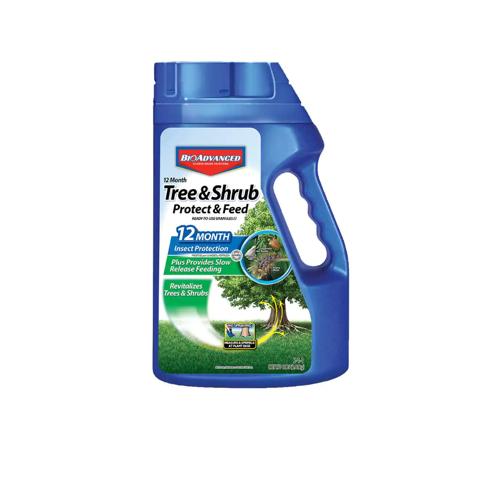 BioAdvanced Tree & Shrub Protect & Feed Ready-to-Use Granules, 4lb - 701700B