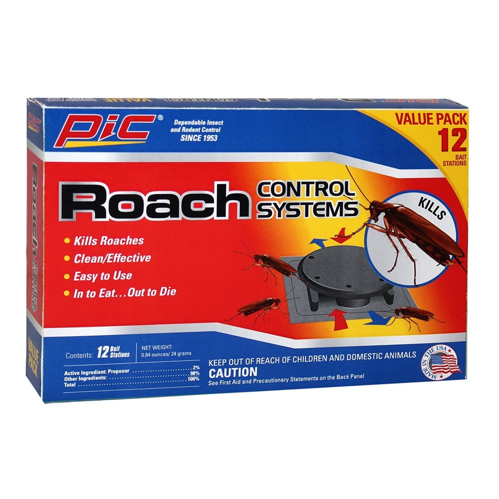 Pic Value Roach Control System, 12 Pack - RCS
