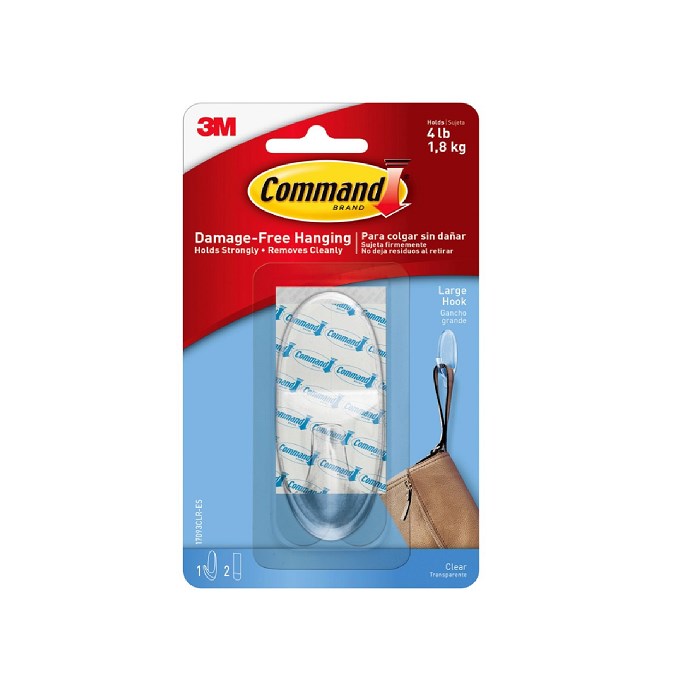 Command™ Large Clear Hook 17093CLR-ES