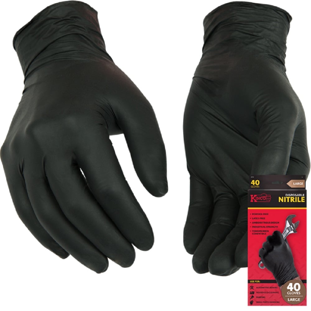 Kinco Disposable Powder-Free Nitrile Gloves, 40 pack - 2310