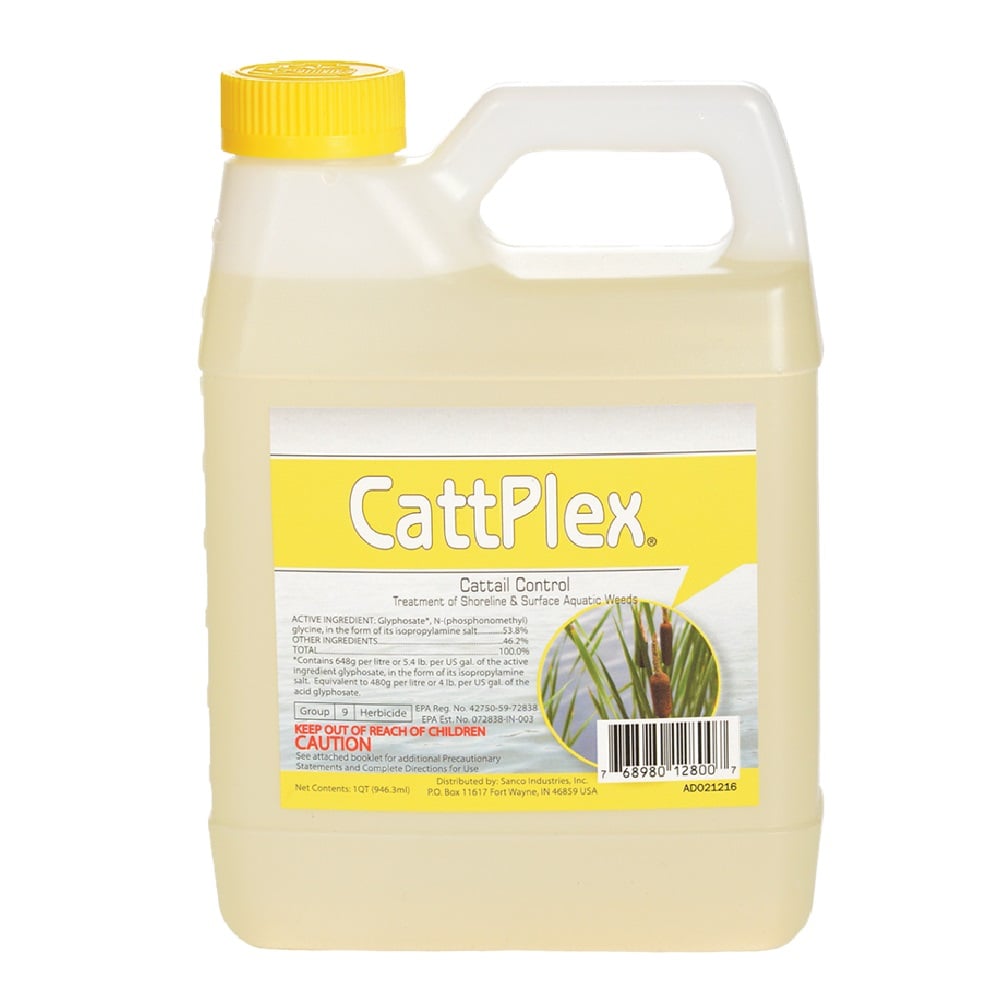 Sanco Industries Catt Plex Cattail Control Herbicide, 1 Quart - 12800