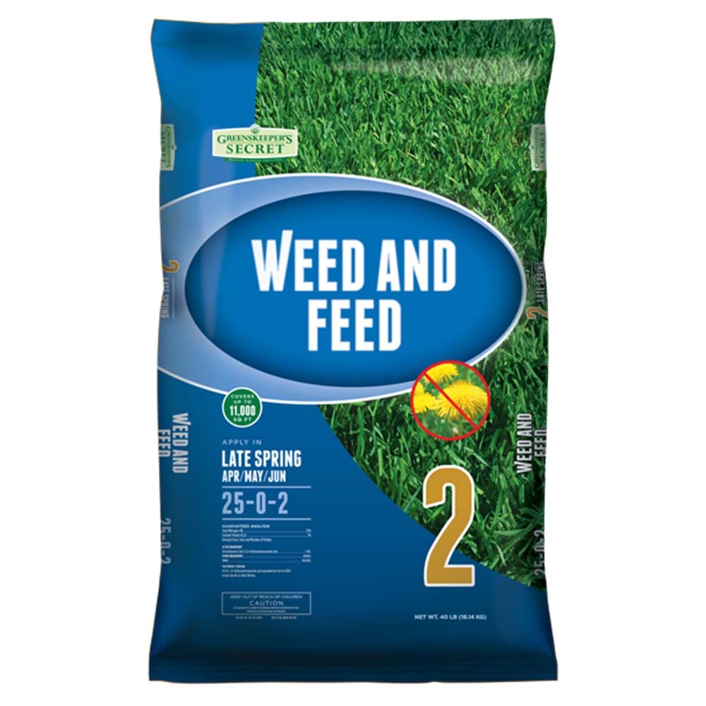 Greenskeepers Secret Step 2 Weed & Feed Fertilizer, 40 lb. Bag - 25-0-2