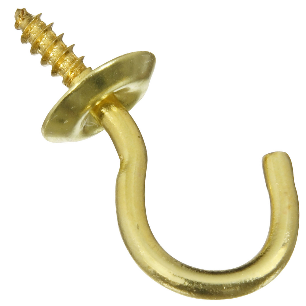 National Hardware 2021 Cup Hooks - Solid Brass in Solid Brass - N119-644