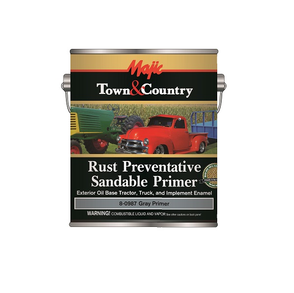 Majic Town & Country Rust Preventative Sandable Primer Gray Gallon - 8-0987-1