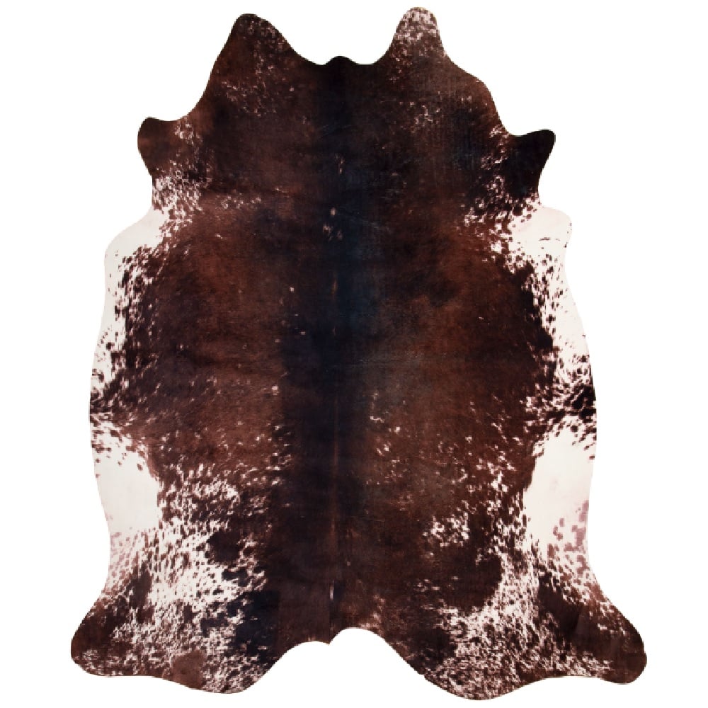 Carstens Faux Cowhide Printed (Hairless) Rug, 5ft x 6.5ft, Tri-Color - JB6907
