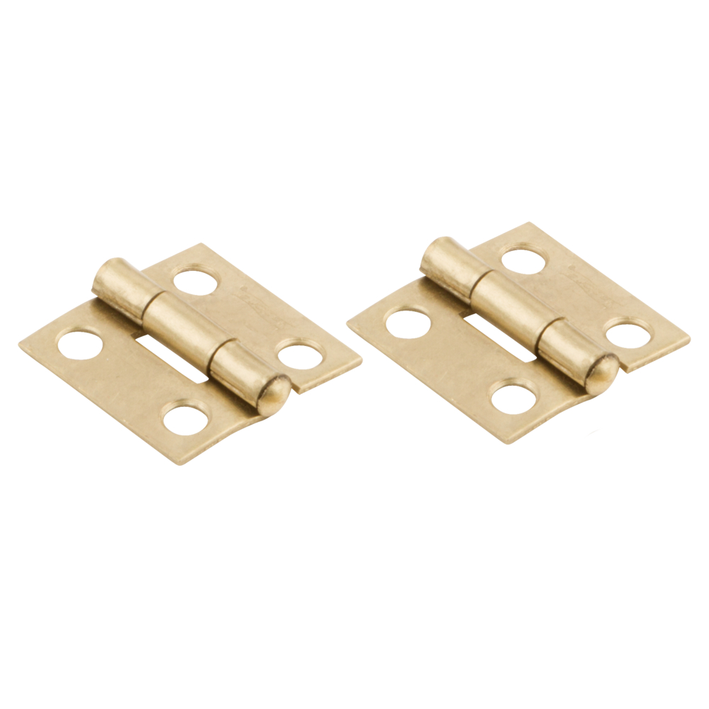 National Hardware 518 Non-Removable Pin Hinges in Brass - N145-946