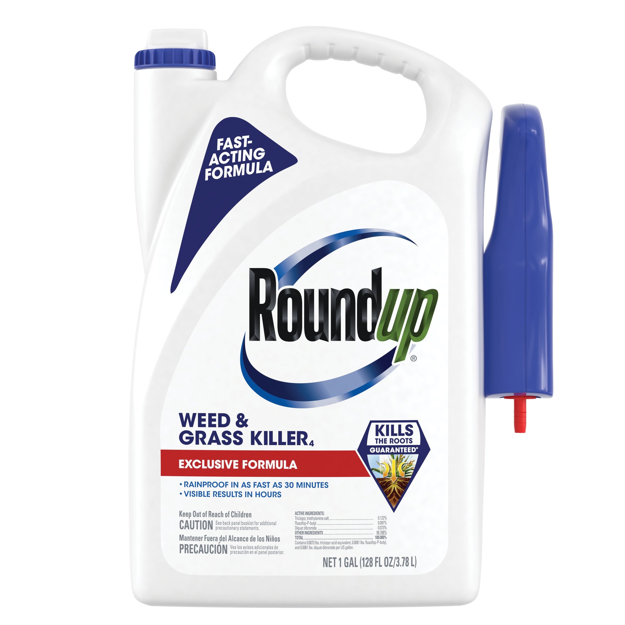 Roundup Weed & Grass Killer Ready-to-Use, 1 Gallon Bottle with Trigger