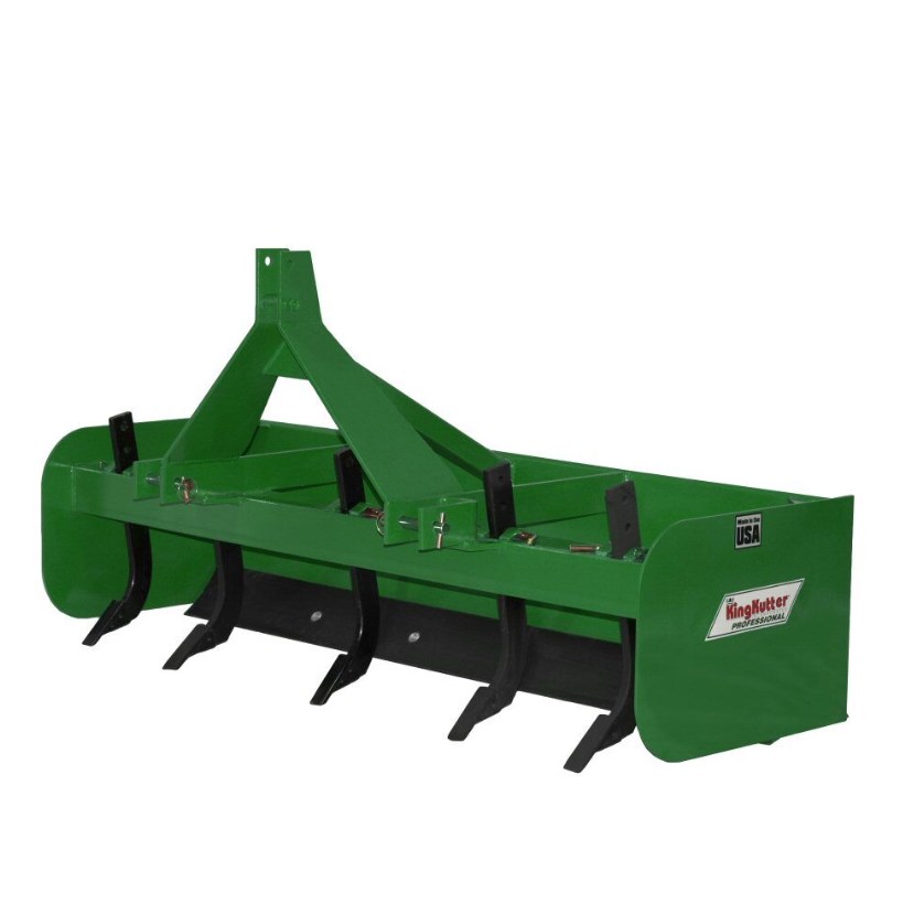 King Kutter 5.5' Professional Box Blade with 5 Shanks, Green - BB-G-66-JP