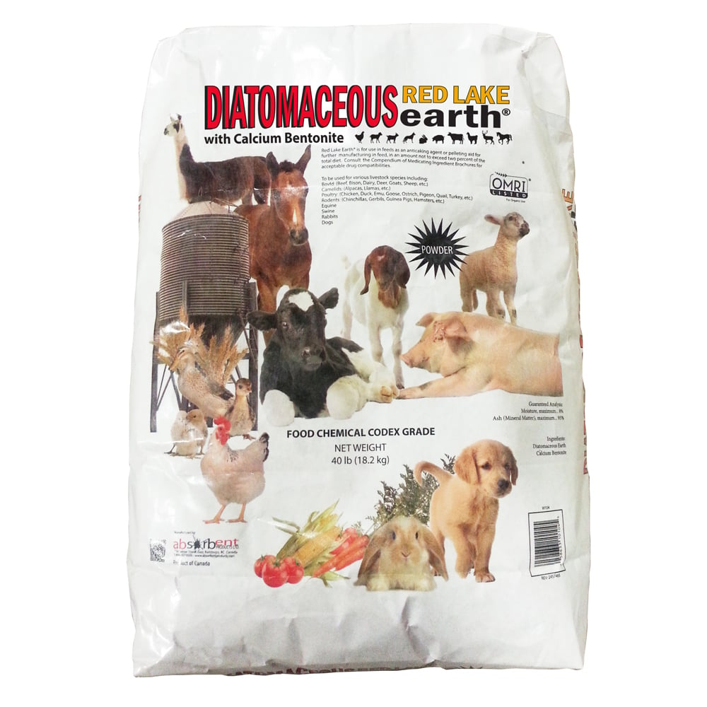 Absorbent Products Red Lake Diatomaceous Earth Powder, 40 Pound - W104