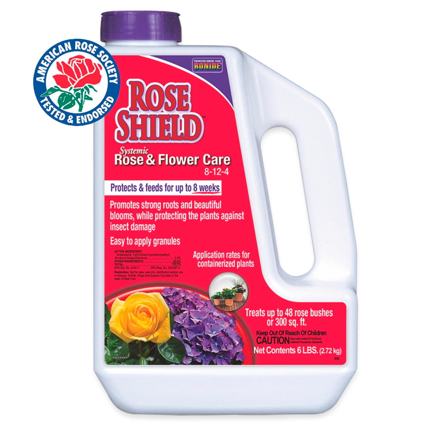 Bonide Ready-To-Use Rose Shield Systemic Rose & Flower Care, 6 lbs. - 946