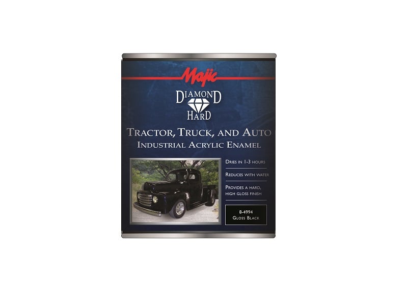 Majic Diamond Hard Tractor Truck and Auto Acrylic Enamel - Gloss Black, Quart - 8-4994-2