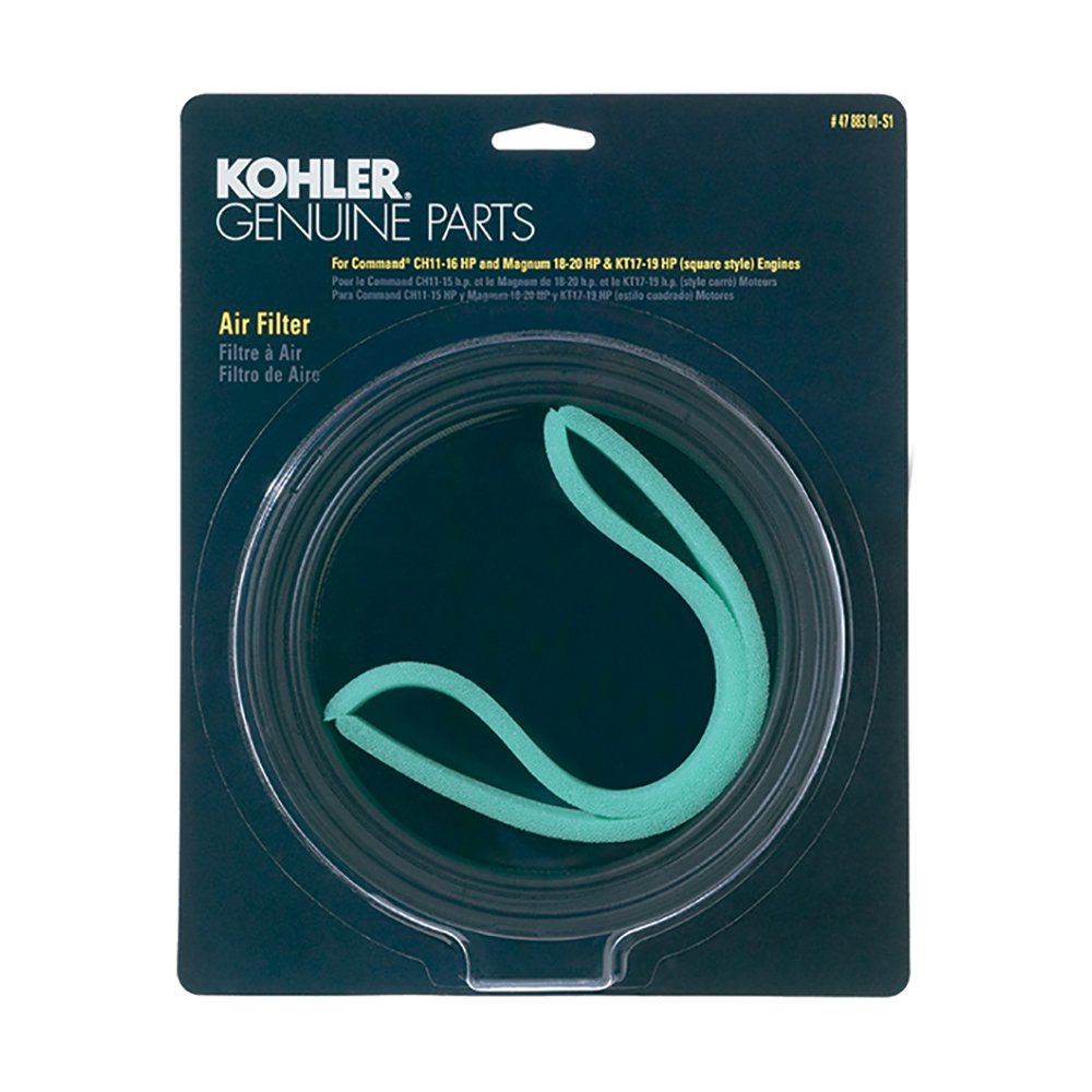 Kohler Air Filter and Pre-Cleaner - 47 883 01-S1