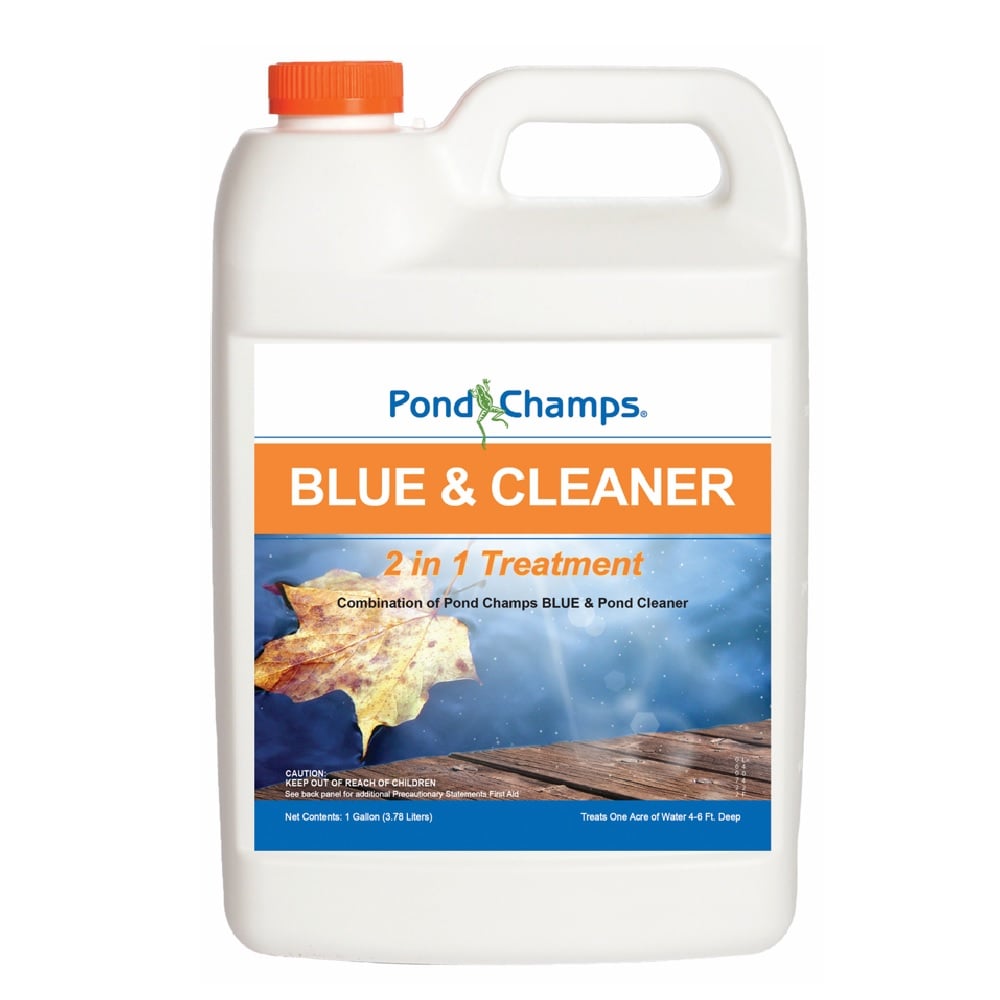 Pond Champs Blue Pond Dye & Bacteria Treatment, 1 Gallon - 11707