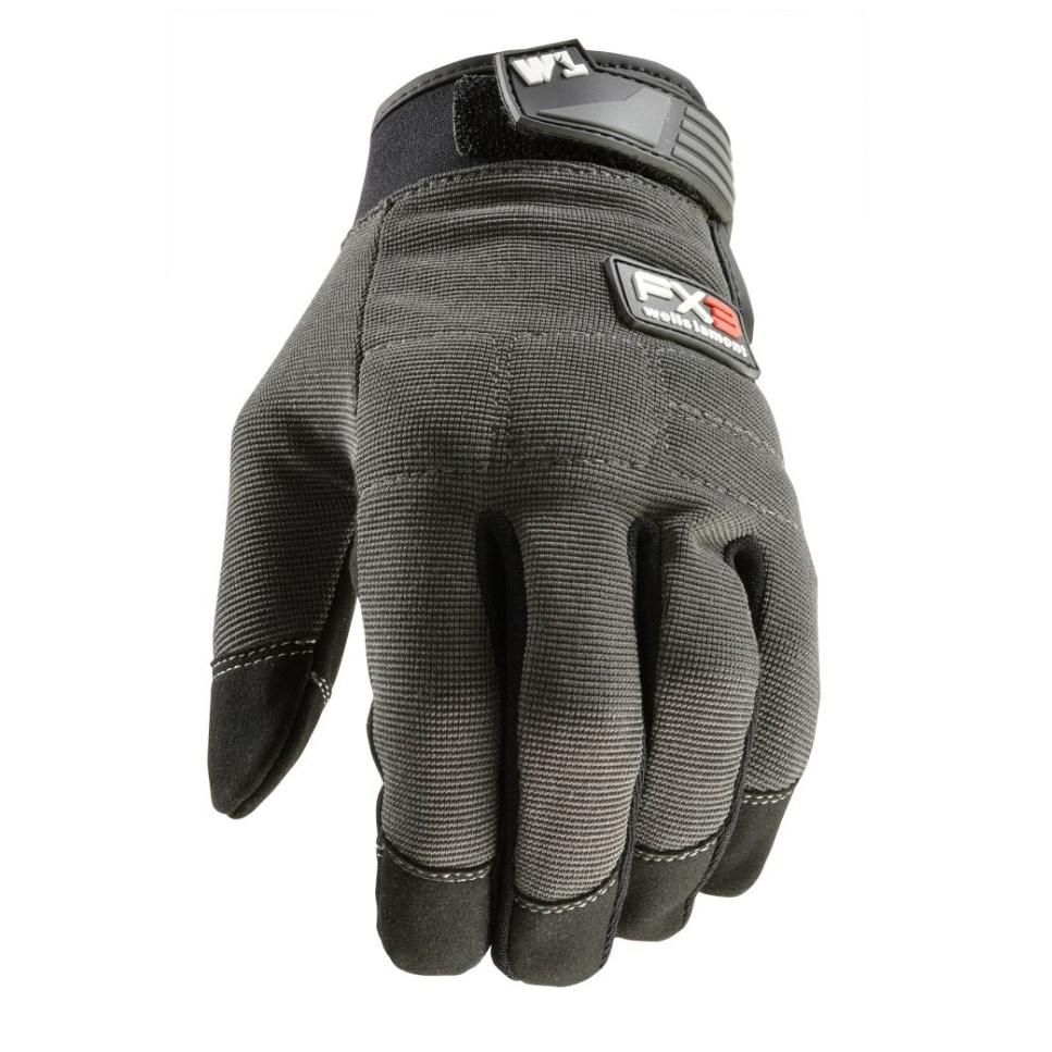 Wells Lamont FX3™ All-Purpose Adjustable Work Gloves, Black - 7850