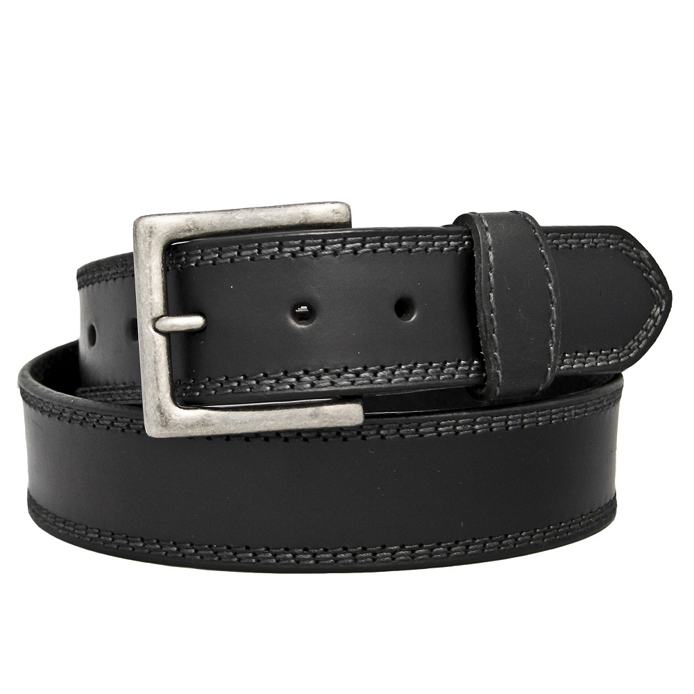 Hickory Creek Big Men's Leather Belt Black - 1024X-01