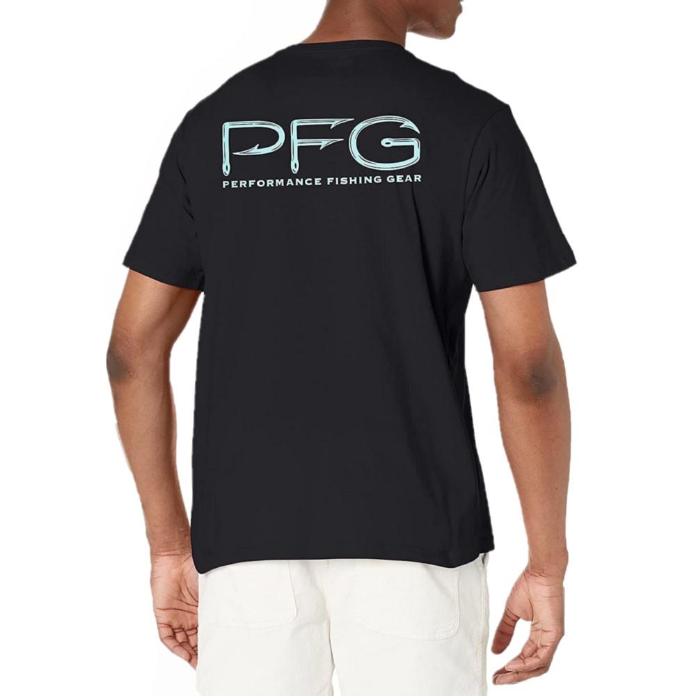 Columbia Men's PFG Back Graphic Short Sleeve T-Shirt Shirt, Black -  2022161012