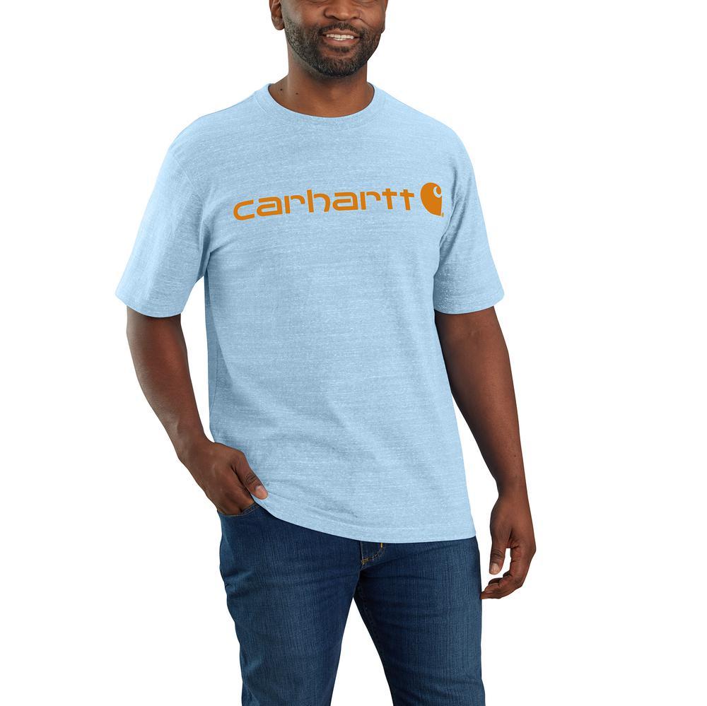Carhartt Men's Loose Fit Heavyweight Short-Sleeve Logo Graphic T