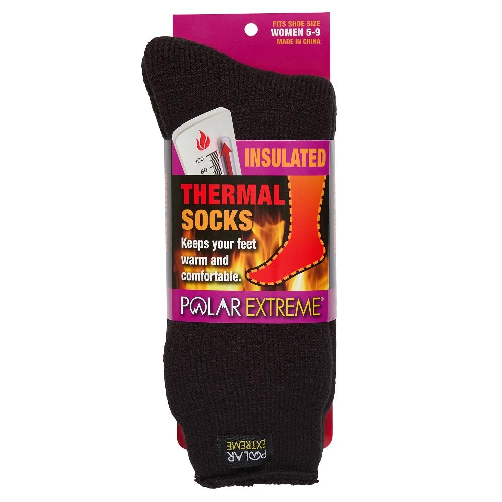 Polar Extreme Heat Women's Socks, Black - PE-H-79 | Rural King