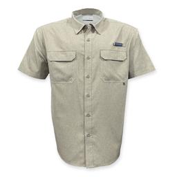 Lincoln Outfitters' Men's Short Sleeve Fishing Shirt, Mountain Green  Heather - LOPS-E0616