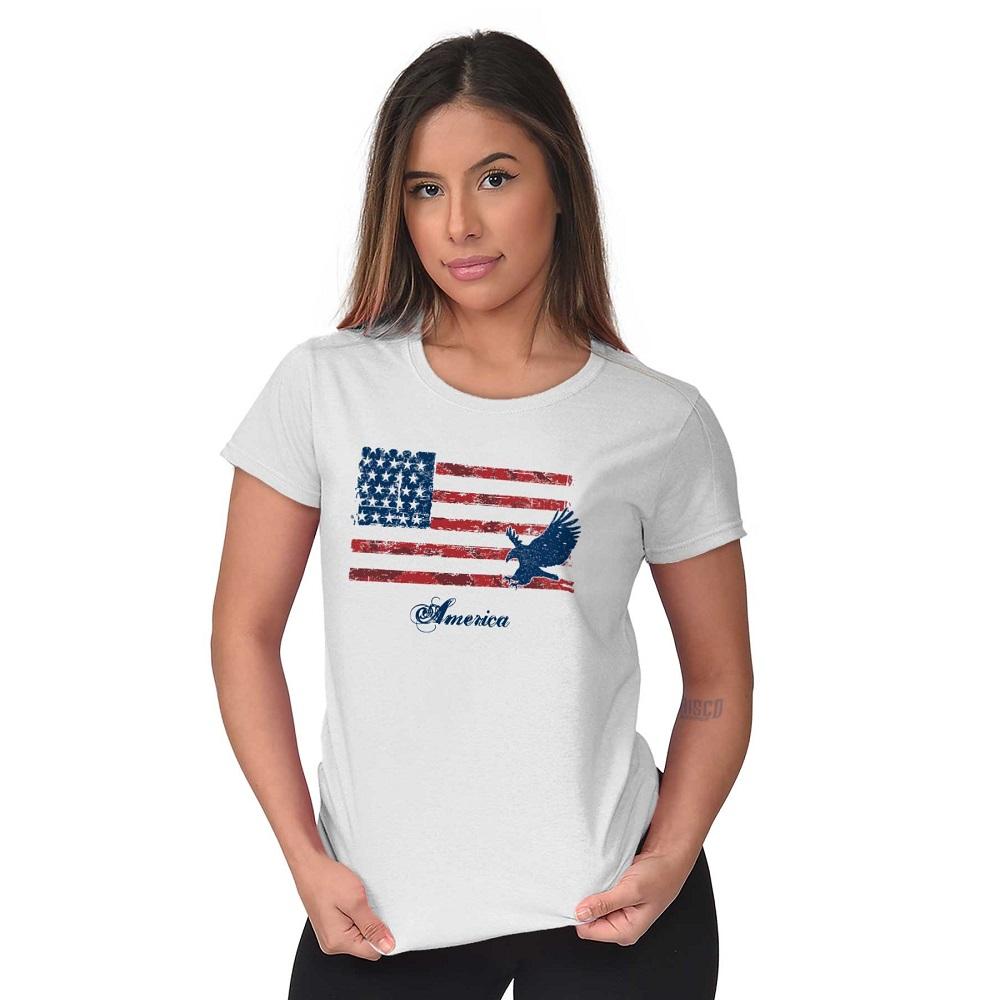 Brisco Apparel America Patriotic Adult Short Sleeve T-Shirt ...