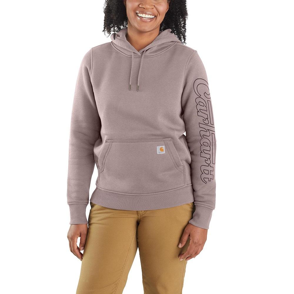 Carhartt® Women's Rain Defender® Relaxed Fit Midweight Graphic Sweatshirt,  Mink - 105996-V61