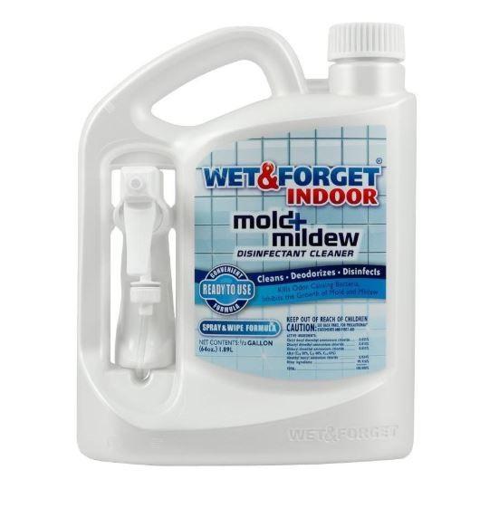 Buy Wet & Forget 802064 Mold and Mildew Disinfectant Cleaner, 64 oz,  Liquid, Bland, Clear Clear
