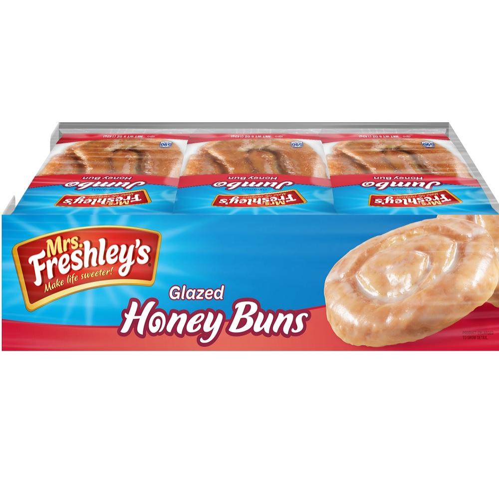 Mrs. Freshley's Jumbo Honey Buns, 6 Count