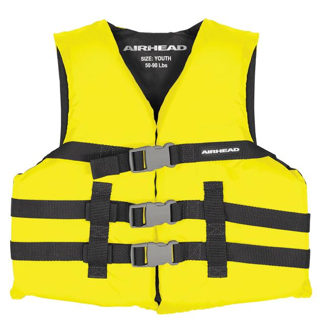 Airhead Youth General Purpose Life Vest, Yellow - 30002-03-A-YW-RK ...