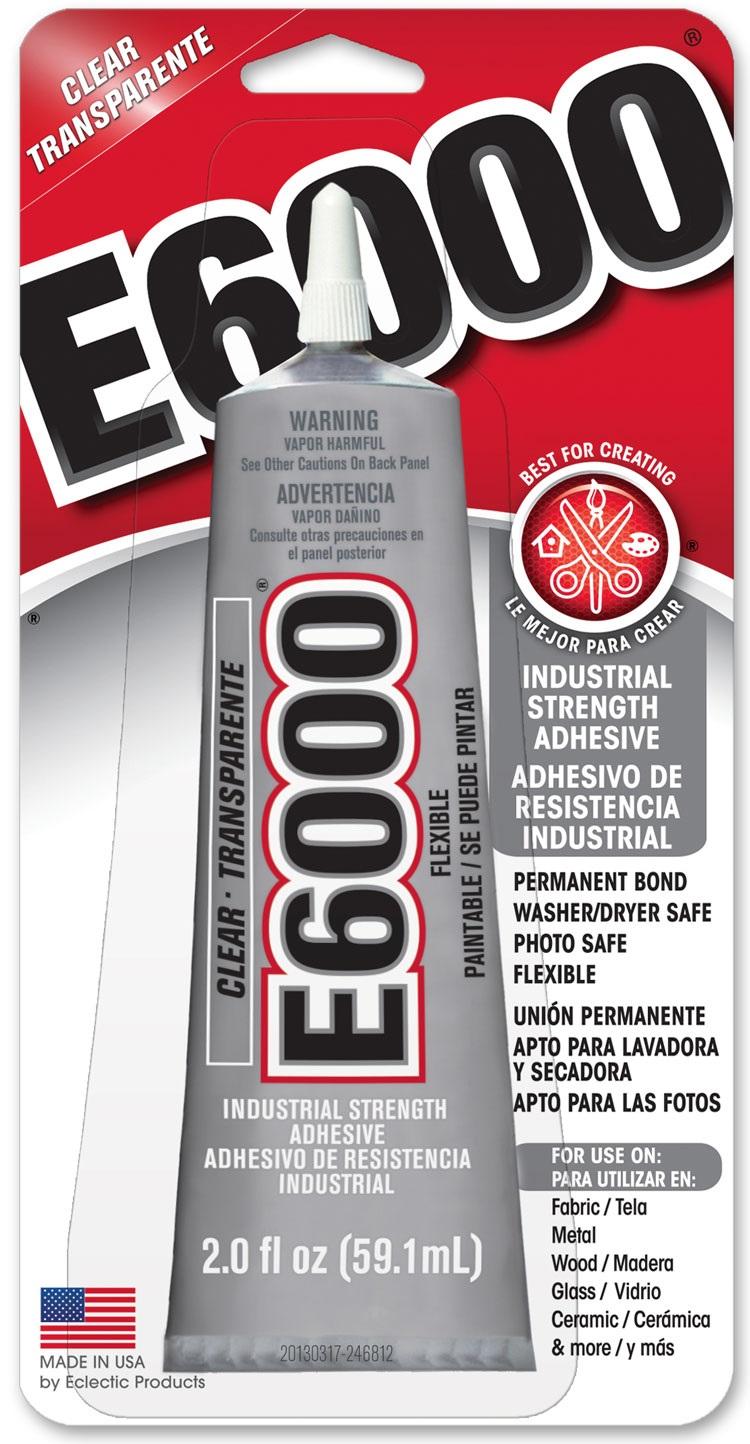 E6000 Adhesive - 3.7 Oz  Glues Chemicals Delphi Glass