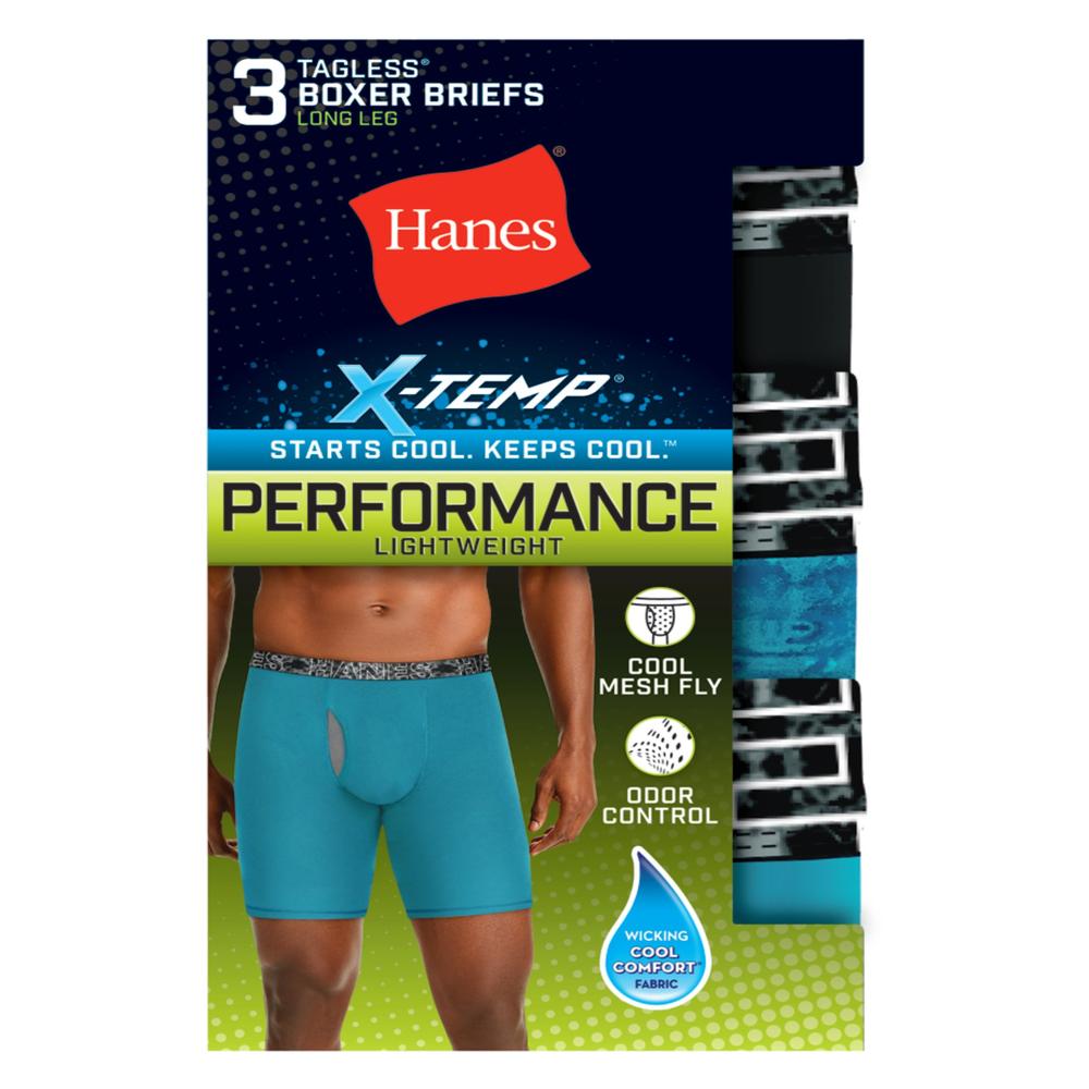 Men's Hanes 3-pack Ultimate X-Temp Performance Boxer Briefs
