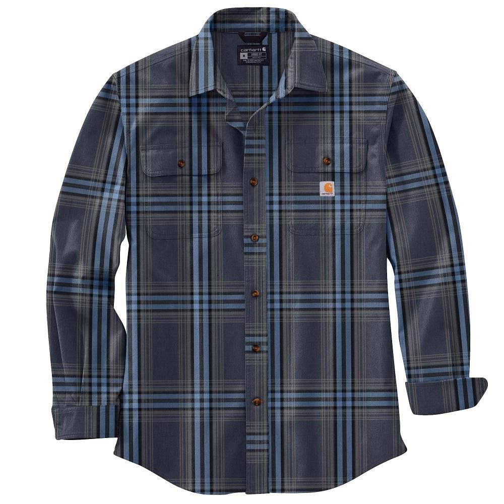 Carhartt® Men's Loose Fit Heavyweight Flannel Long-Sleeve Plaid Shirt ...