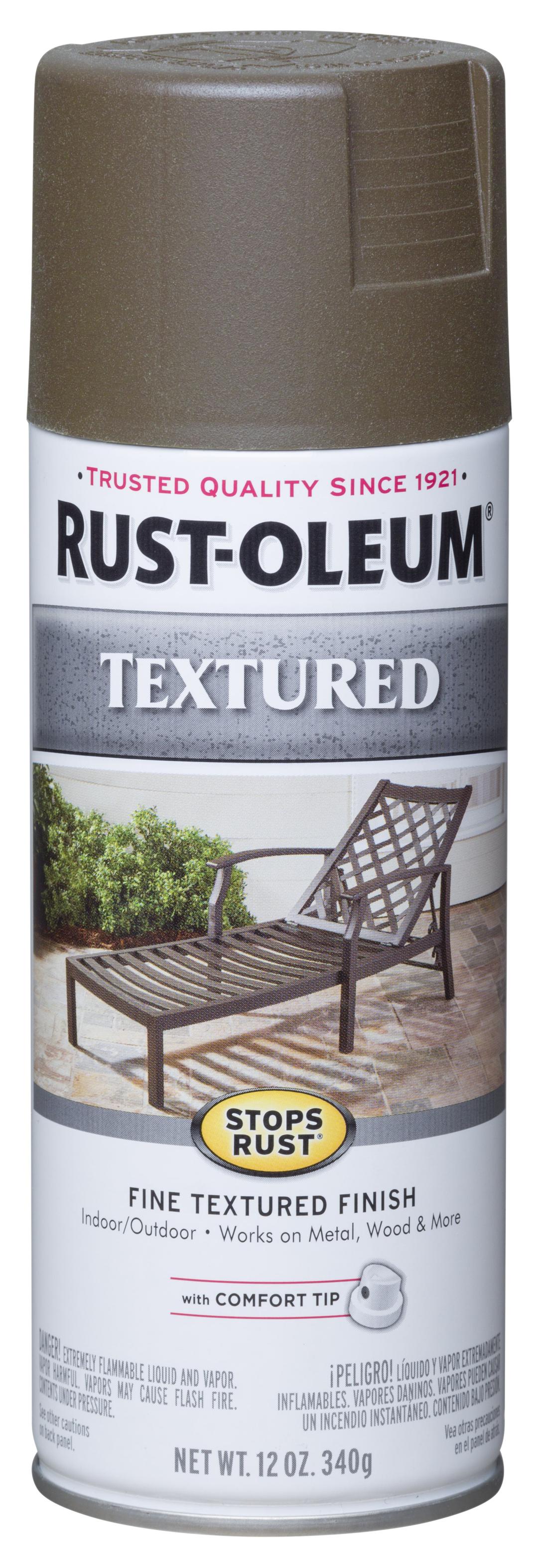 Rust-Oleum Stops Rust Textured Bronze Spray Paint 12 oz. (Pack of 6)