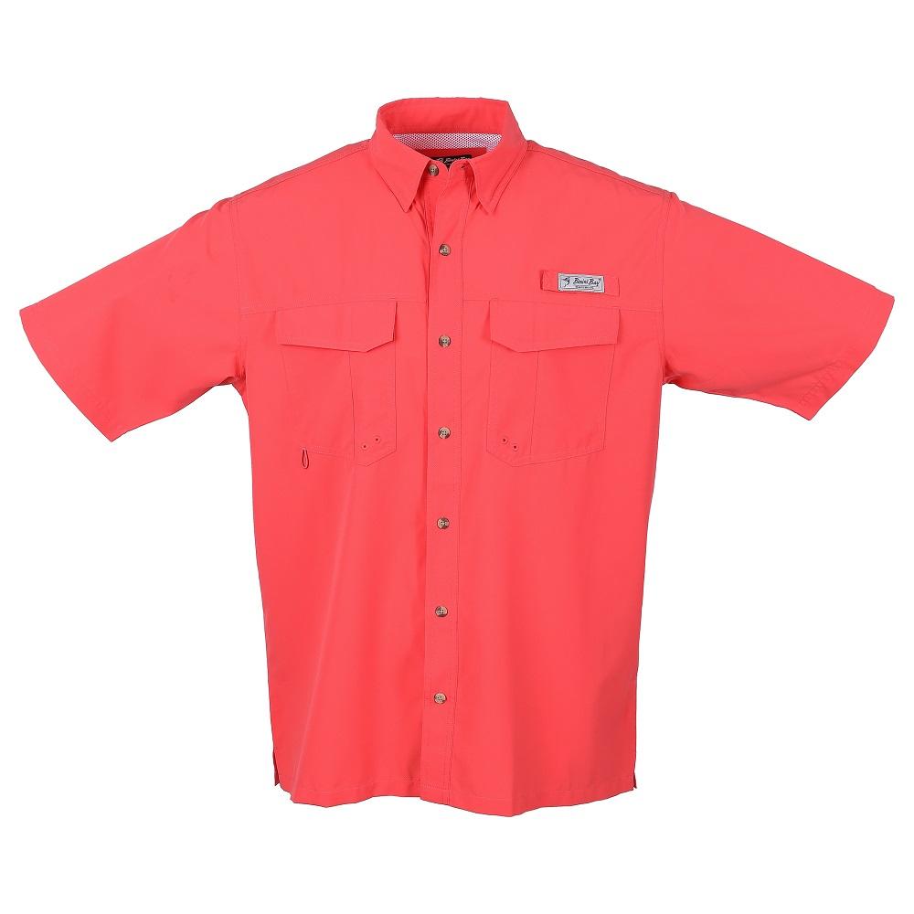 Bimini Bay Outfitters LTD Bimini Flats V Men's Short Sleeve Fishing Shirt Featuring BloodGuard Plus
