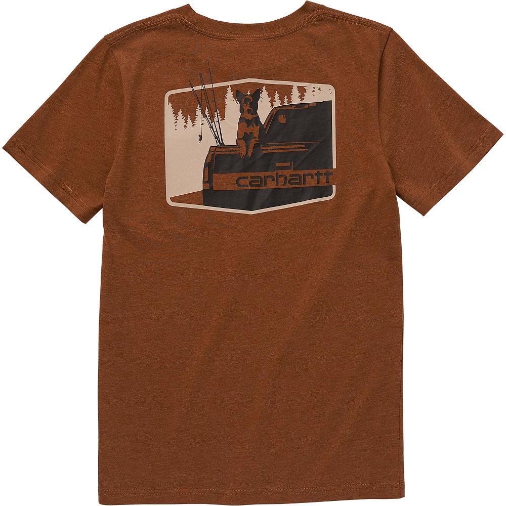 Carhartt® Kids Short-Sleeve Fishing Dog T-Shirt, Carhartt® Brown -  CA6364-D15H