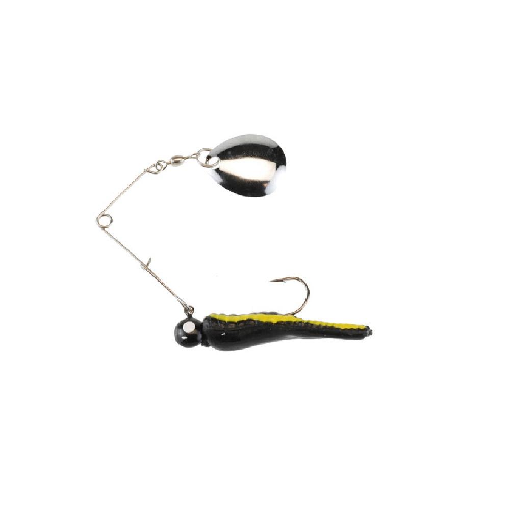 Johnson Original Beetle Spin Fishing Lure, Black/Yellow Stripes -  PFBSVP14BYS