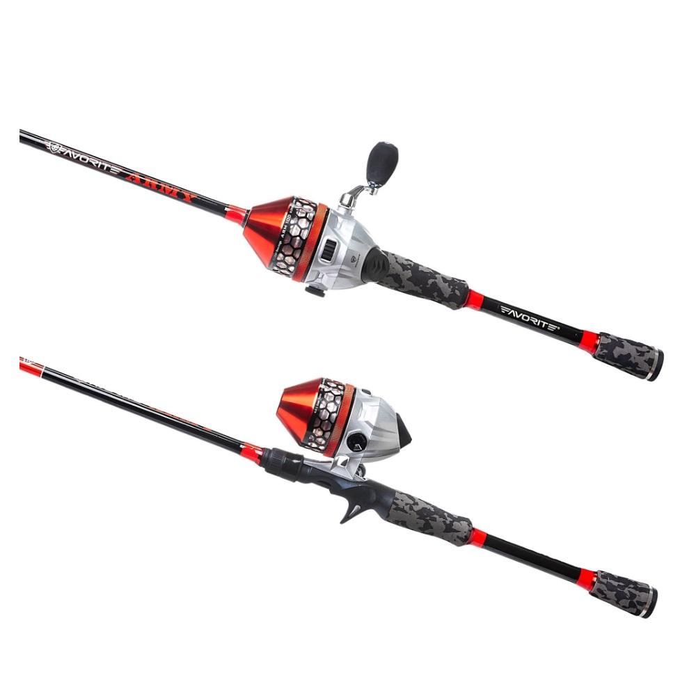 Favorite Combo Army SpinCast 6' 0'' Medium Action Rod and Reel Combo,  2-Piece - ARMC602M10