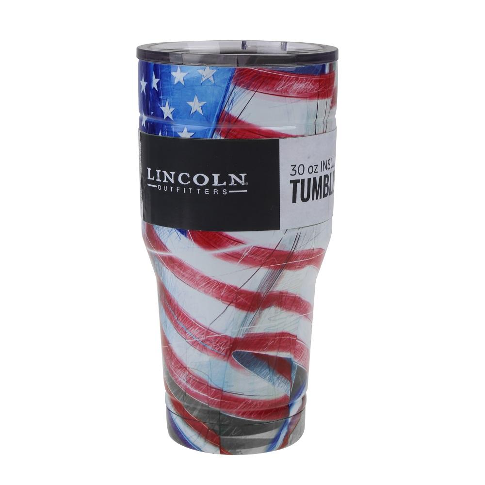 American Flag Stainless Steel Tall Cup with Straw – National Archives Store