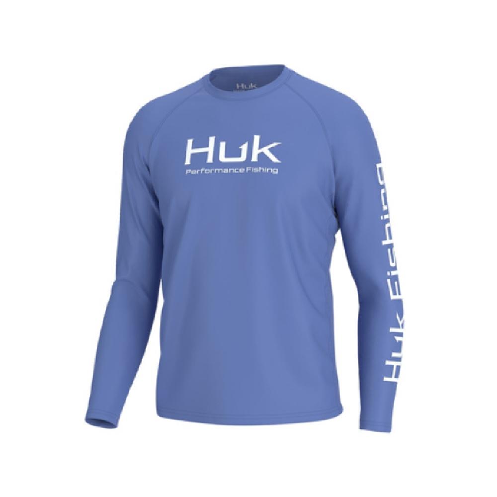 Huk Men's Vented Pursuit Long Sleeve Tee, Set Sail - H1200524-489-XL