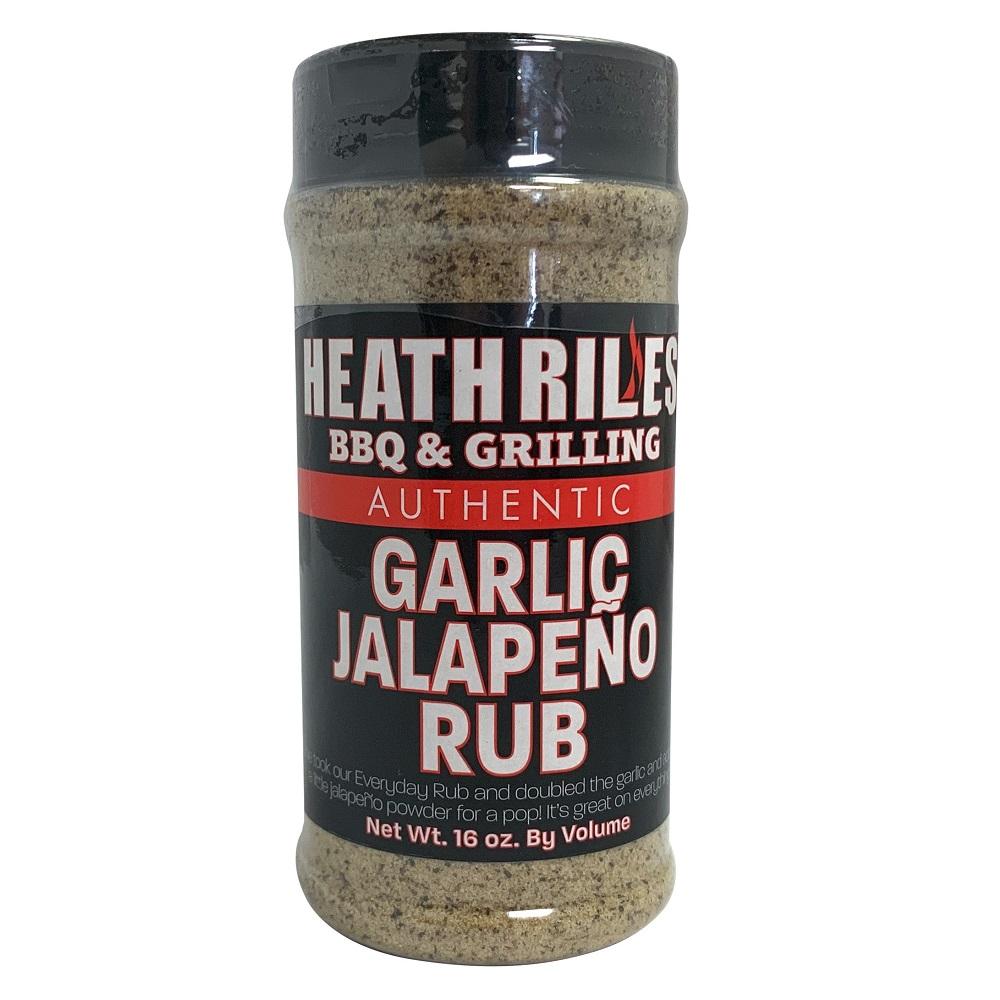 Heath Riles BBQ Garlic Jalapeno Rub, 16oz