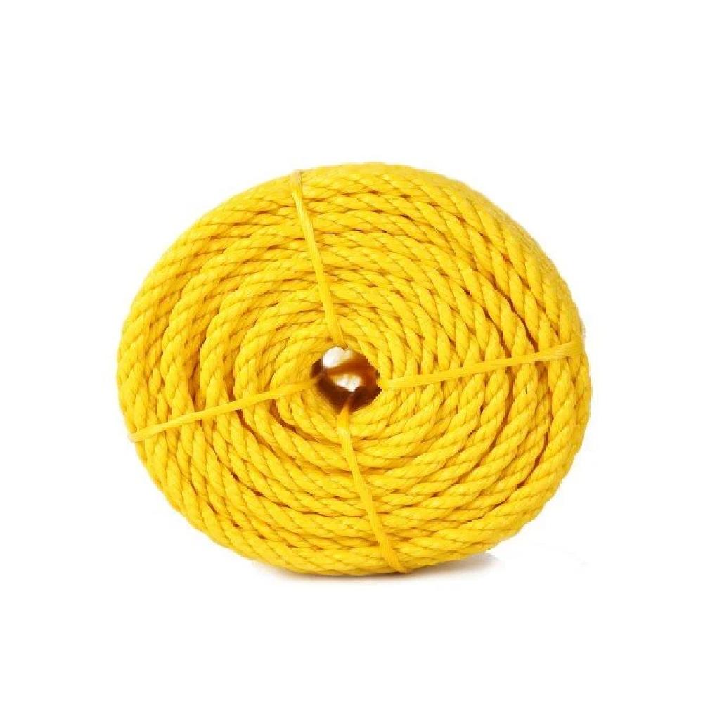 Baron Twisted Polypropylene Rope 3/8 Inch x 100 Foot. - Yellow