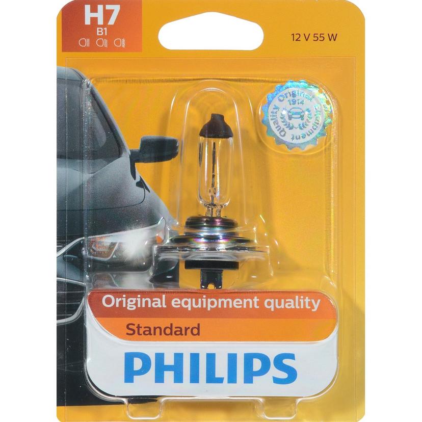 Philips Standard Headlight H7, Pack of 1 - H7B1