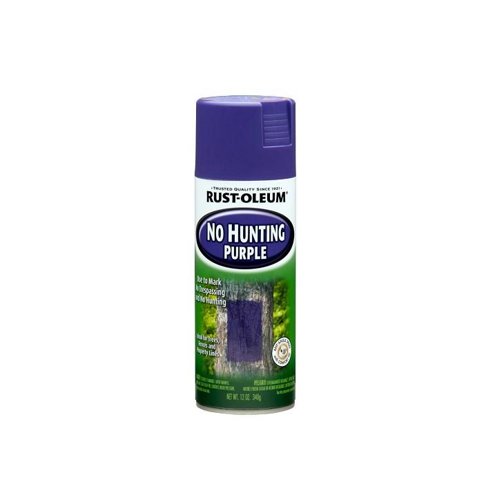Rust-Oleum No Hunting Purple Spray Paint 12 oz (6 Pack)
