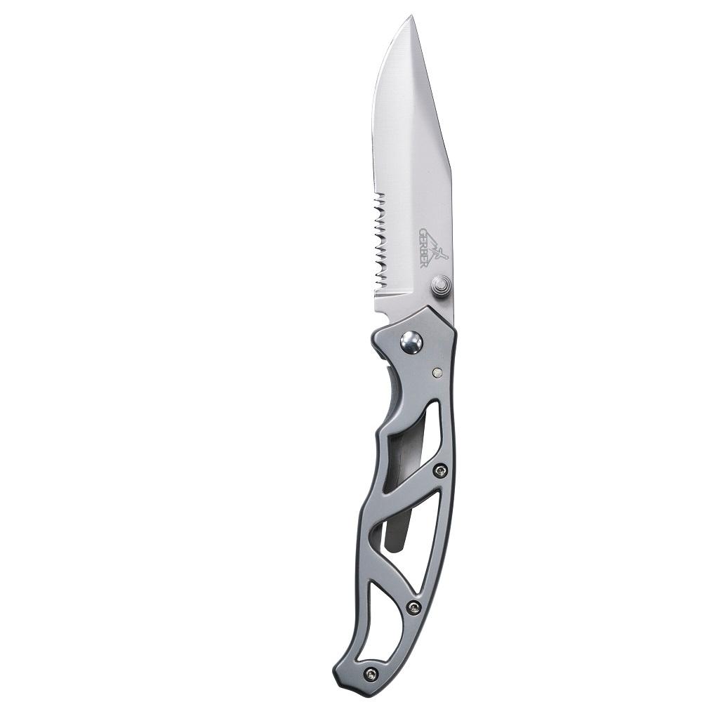  Gerber Gear Paraframe I Knife, Serrated Edge, Stainless Steel  [22-48443] : Sports & Outdoors