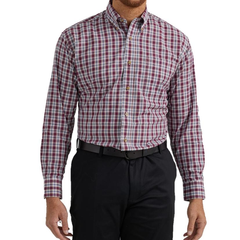 Wrangler Men\'s Riata Long Rural Sleeve 4-pack - | 112337460 Assorted Shirt, Button , King