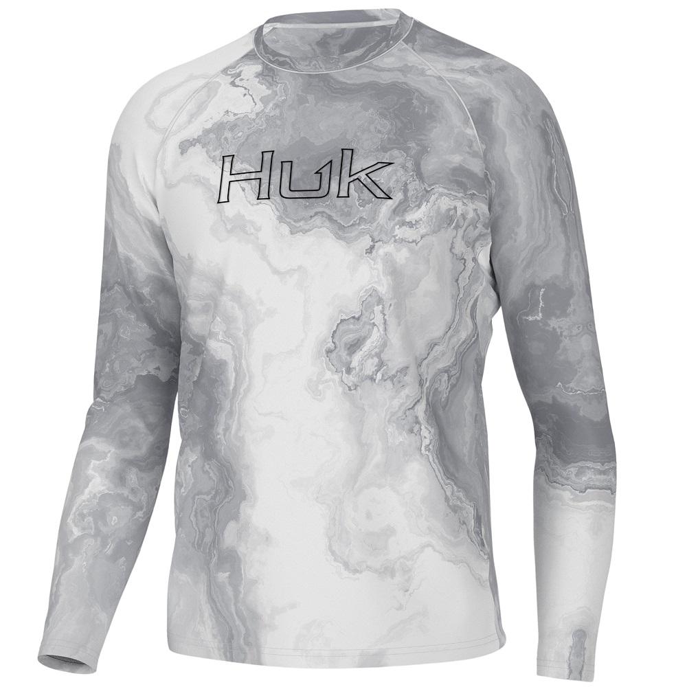 Huk Brackish Rock Pursuit Long Sleeve Shirt, Night Owl - H1200522-016