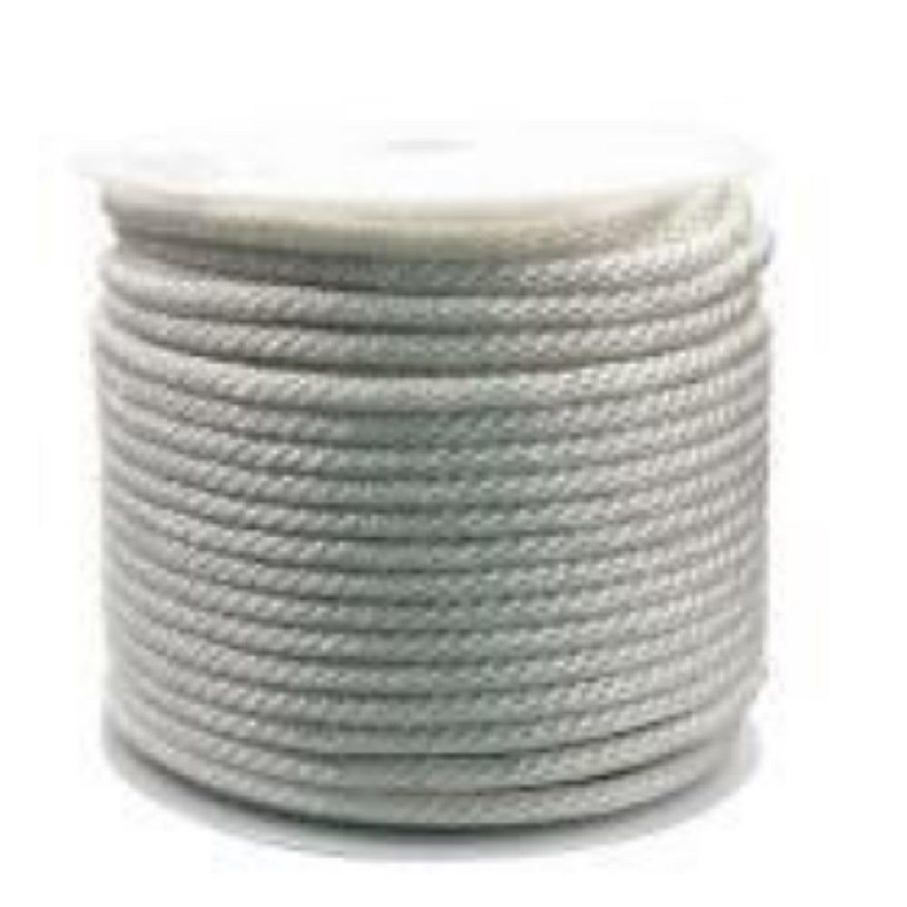 Baron 54802 Rope, 1/4 in Dia, 1000 ft L, 133 lb Working Load, Nylon/Poly, White