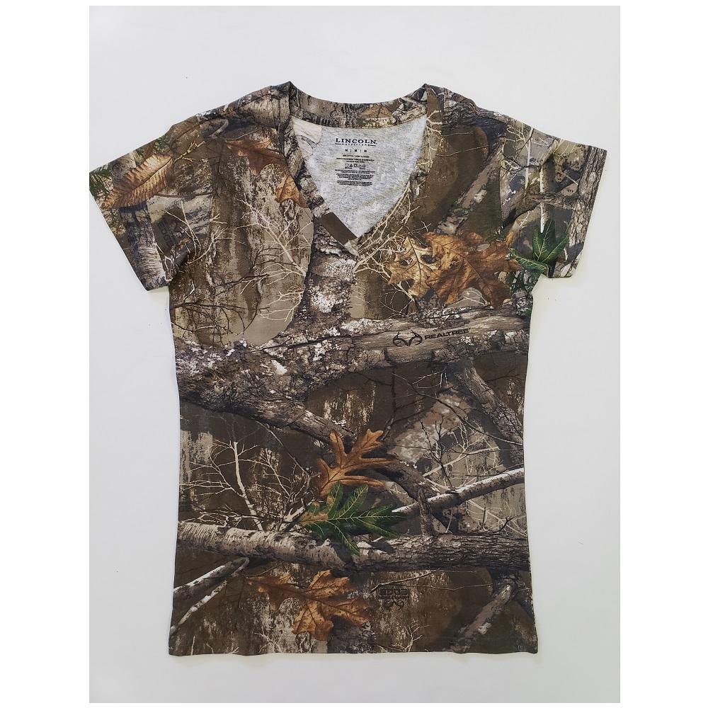 Lincoln Outfitter's Women's Realtree Camo Short Sleeve T-Shirt - LO103